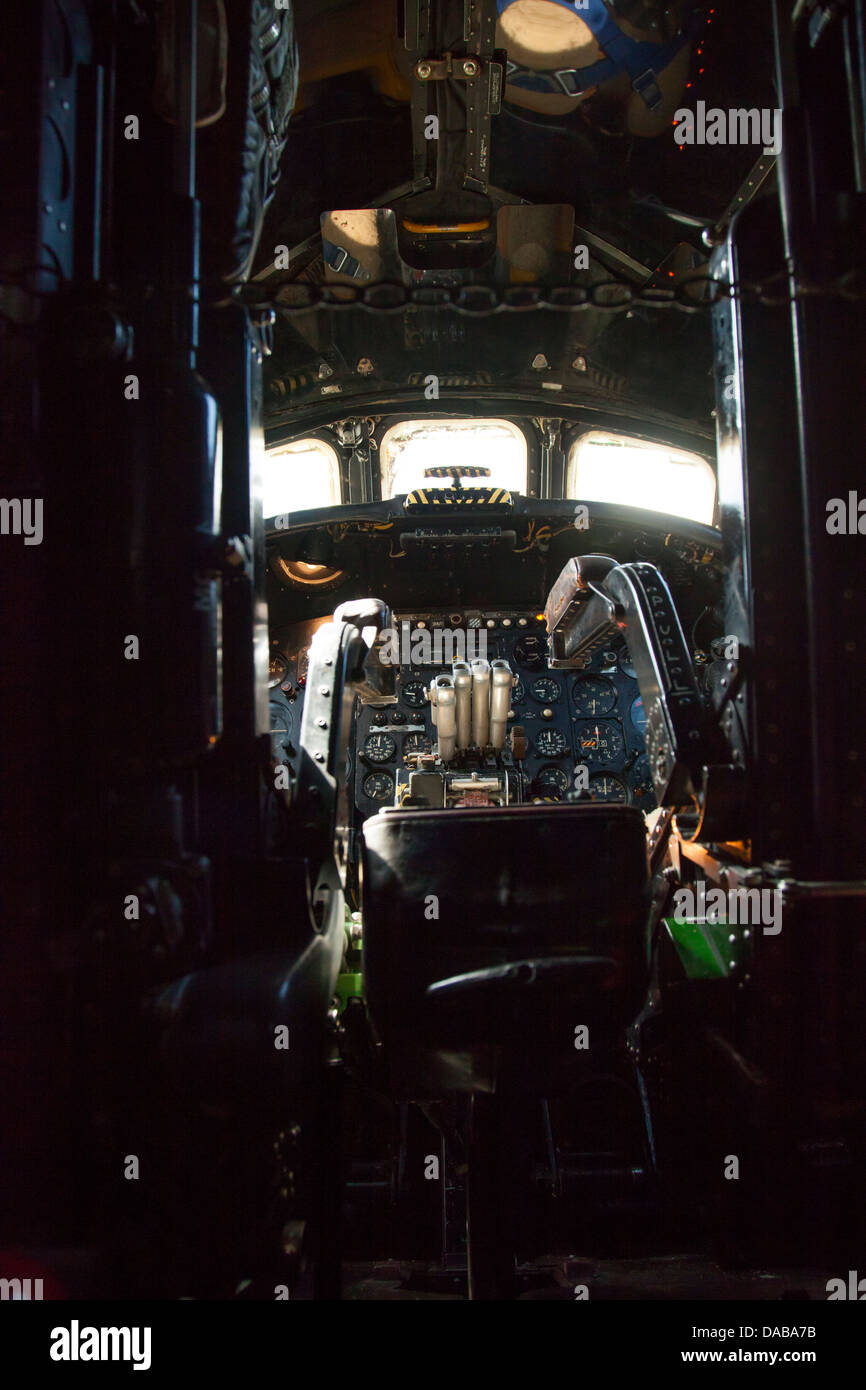 Avro Vulcan Bomber MK2A - XM575 cockpit Foto Stock