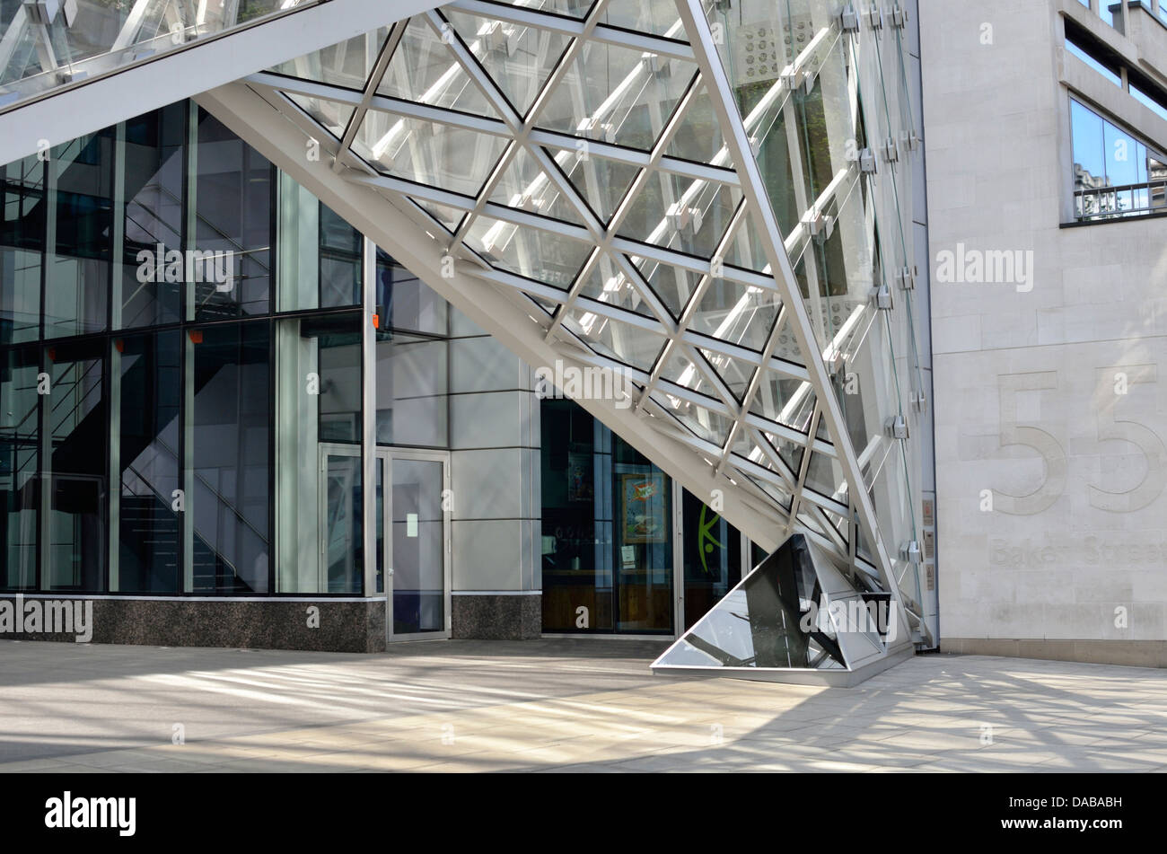 55 Baker Street office e sviluppo Retail, Marylebone, London, Regno Unito Foto Stock