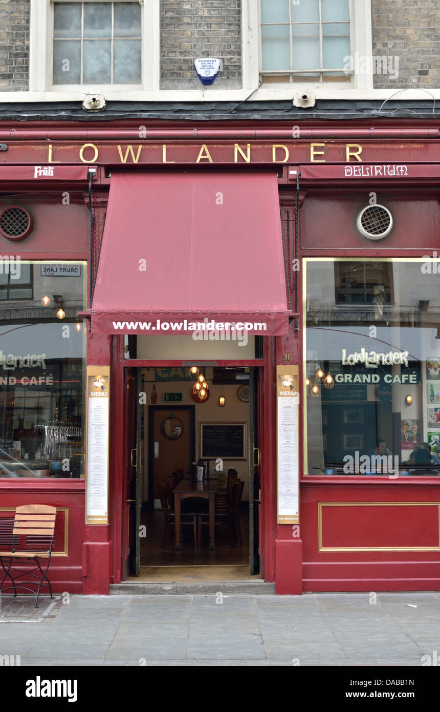 Lowlander Beer Cafè in Drury Lane, Covent Garden di Londra, Regno Unito. Foto Stock