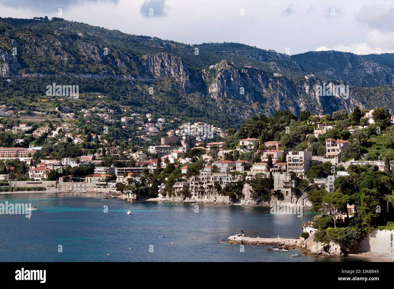 Saint Jean Cap Ferrat Cap Riviera francese Cote d Azur Villefranche sur mer mar mediterraneo Francia Foto Stock