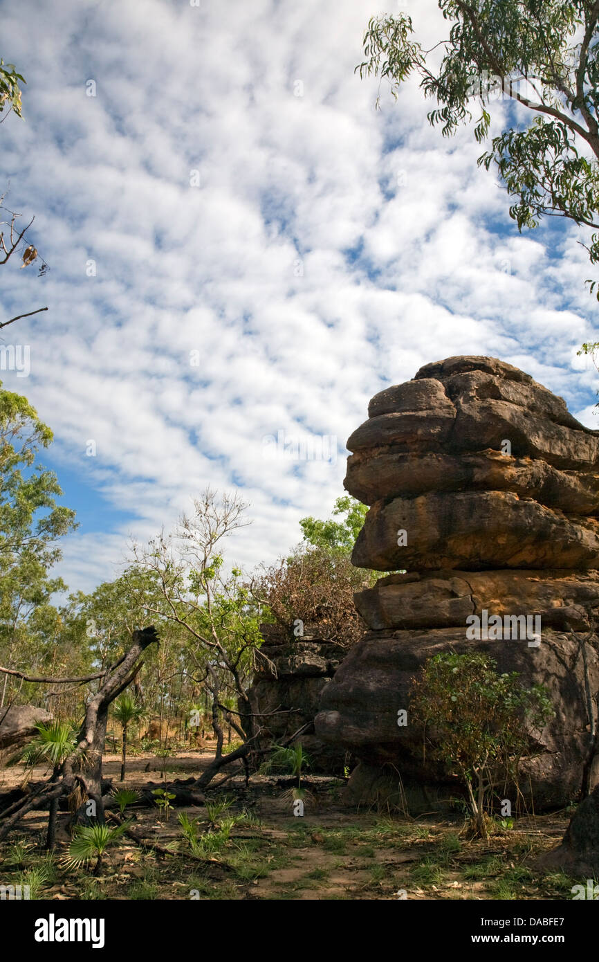Formazione rocciosa, Ubirr, kakadu National Park, Northern Territory, Australia Foto Stock