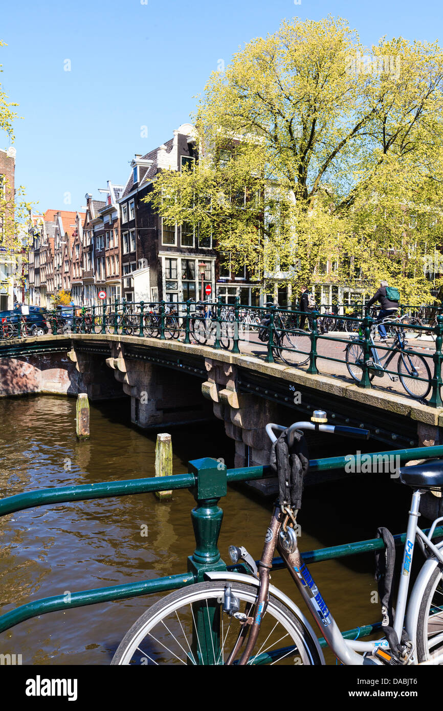 Brouwersgracht Canal, Amsterdam, Paesi Bassi, Europa Foto Stock