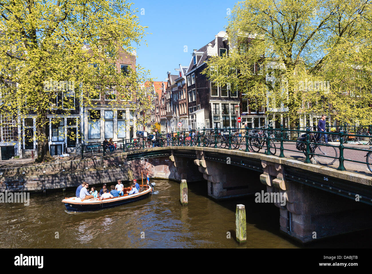 Brouwersgracht Canal, Amsterdam, Paesi Bassi, Europa Foto Stock