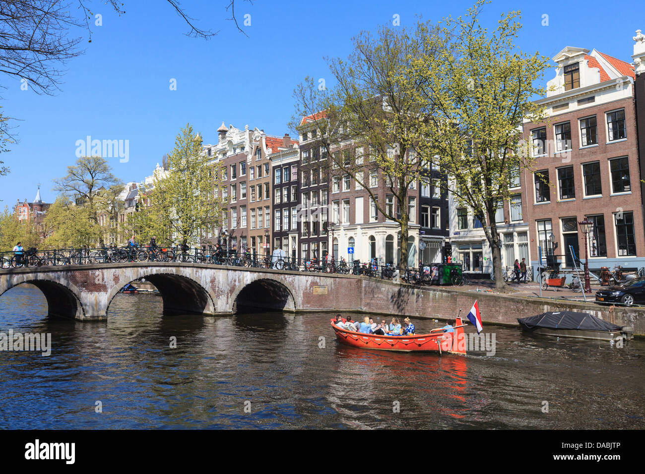 Canale Keizersgracht, Amsterdam, Paesi Bassi, Europa Foto Stock