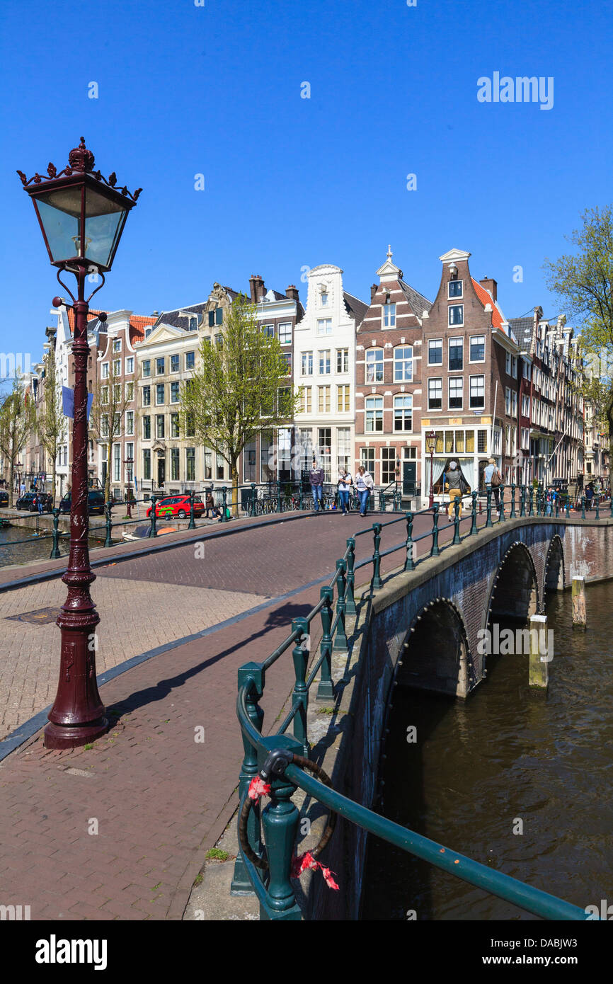 Canale Keizersgracht, Amsterdam, Paesi Bassi, Europa Foto Stock