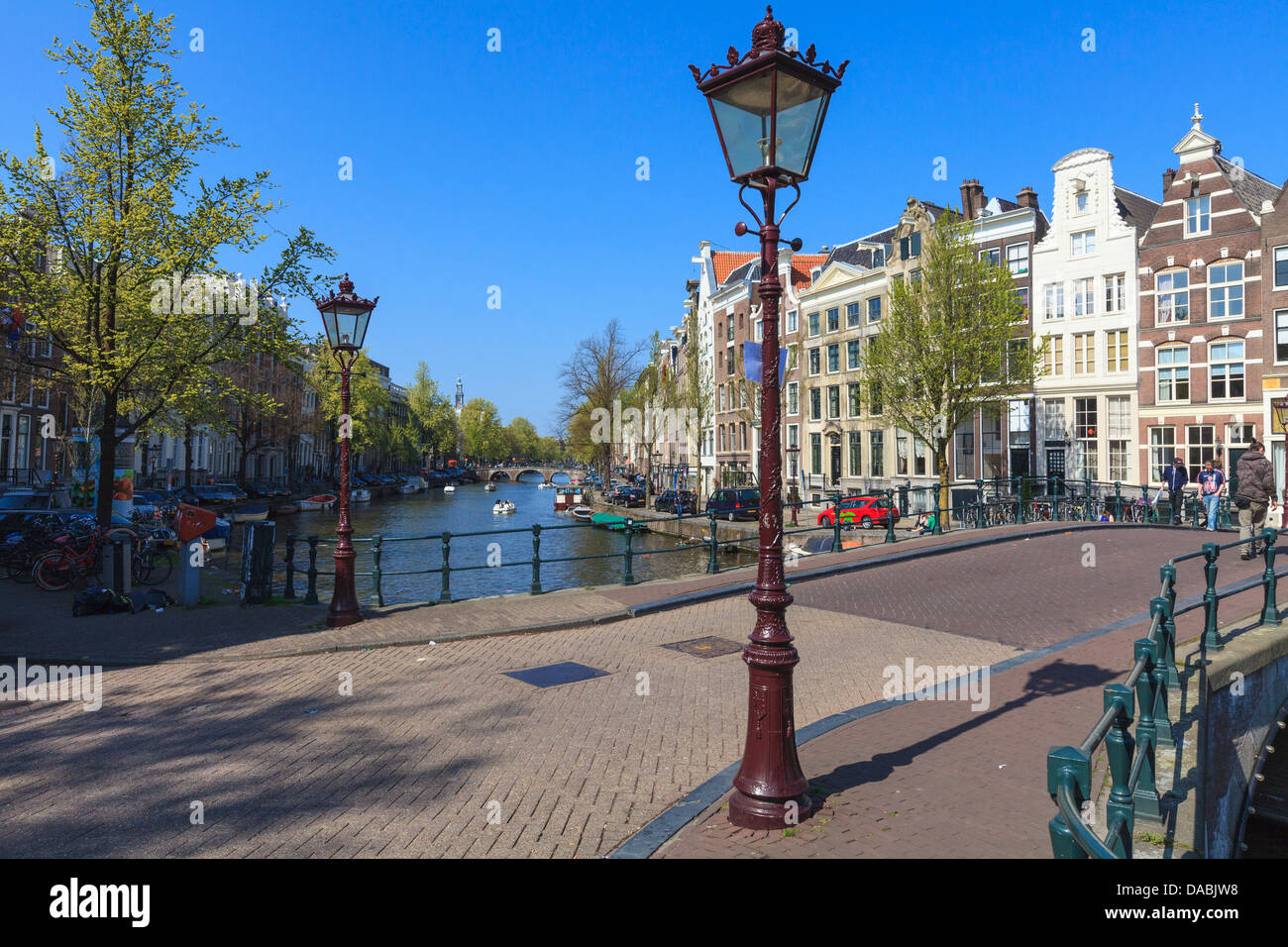 Canale Keizersgracht, Amsterdam, Paesi Bassi, Europa Foto Stock