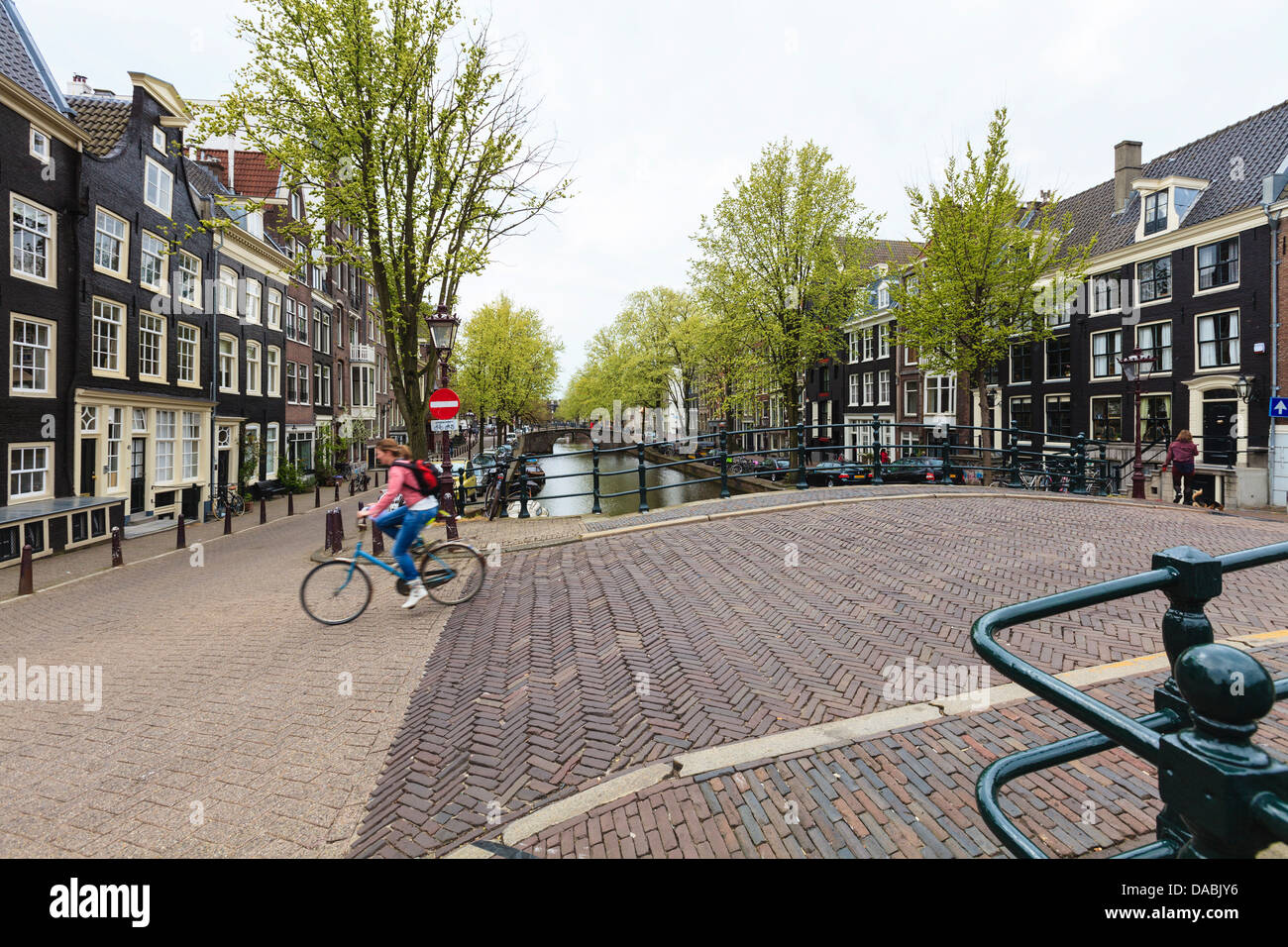 Ponte sul Reguliersgracht, Amsterdam, Paesi Bassi, Europa Foto Stock