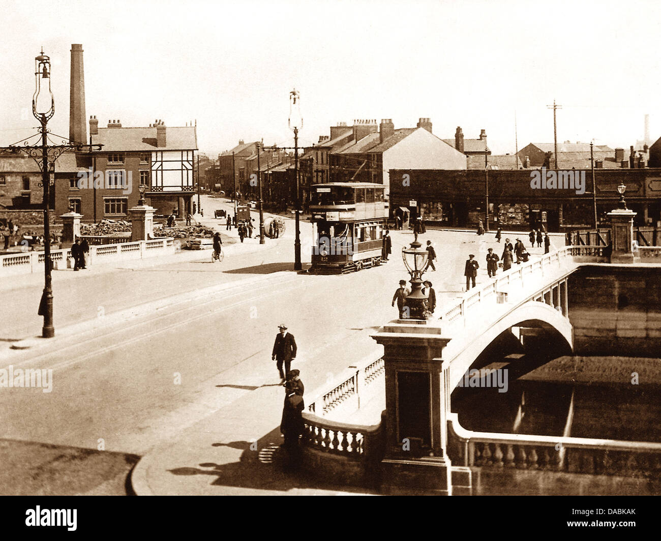 Warrington Nuovo Ponte primi 1900s Foto Stock