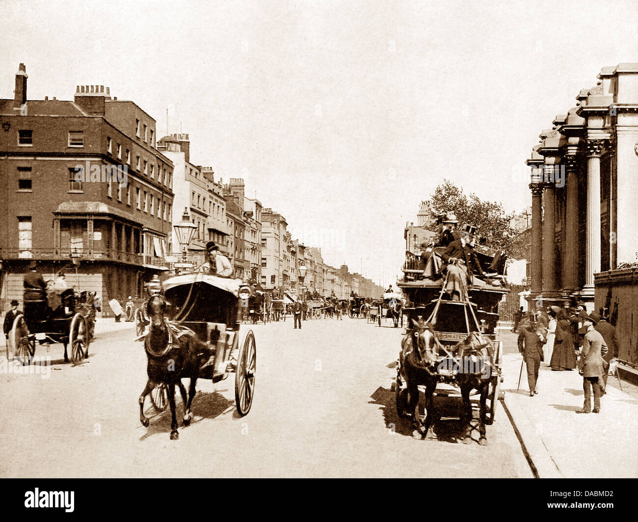 London Oxford Street periodo Vittoriano Foto Stock