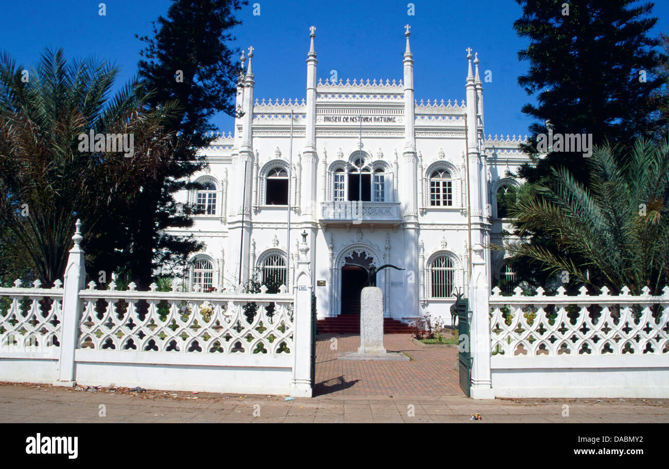 Ingresso del Museu da Historia naturale, Maputo, Mozambico Foto Stock