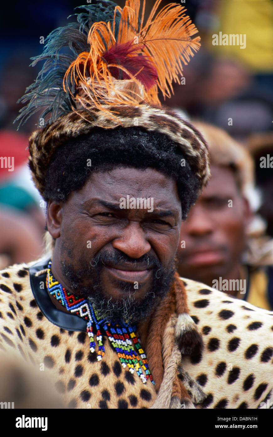 Giornata del patrimonio in Sud Africa coincide celebrazione Zulu Shaka giorno in onore fondazione King Zulu nazione in questo giorno King Zulu Foto Stock