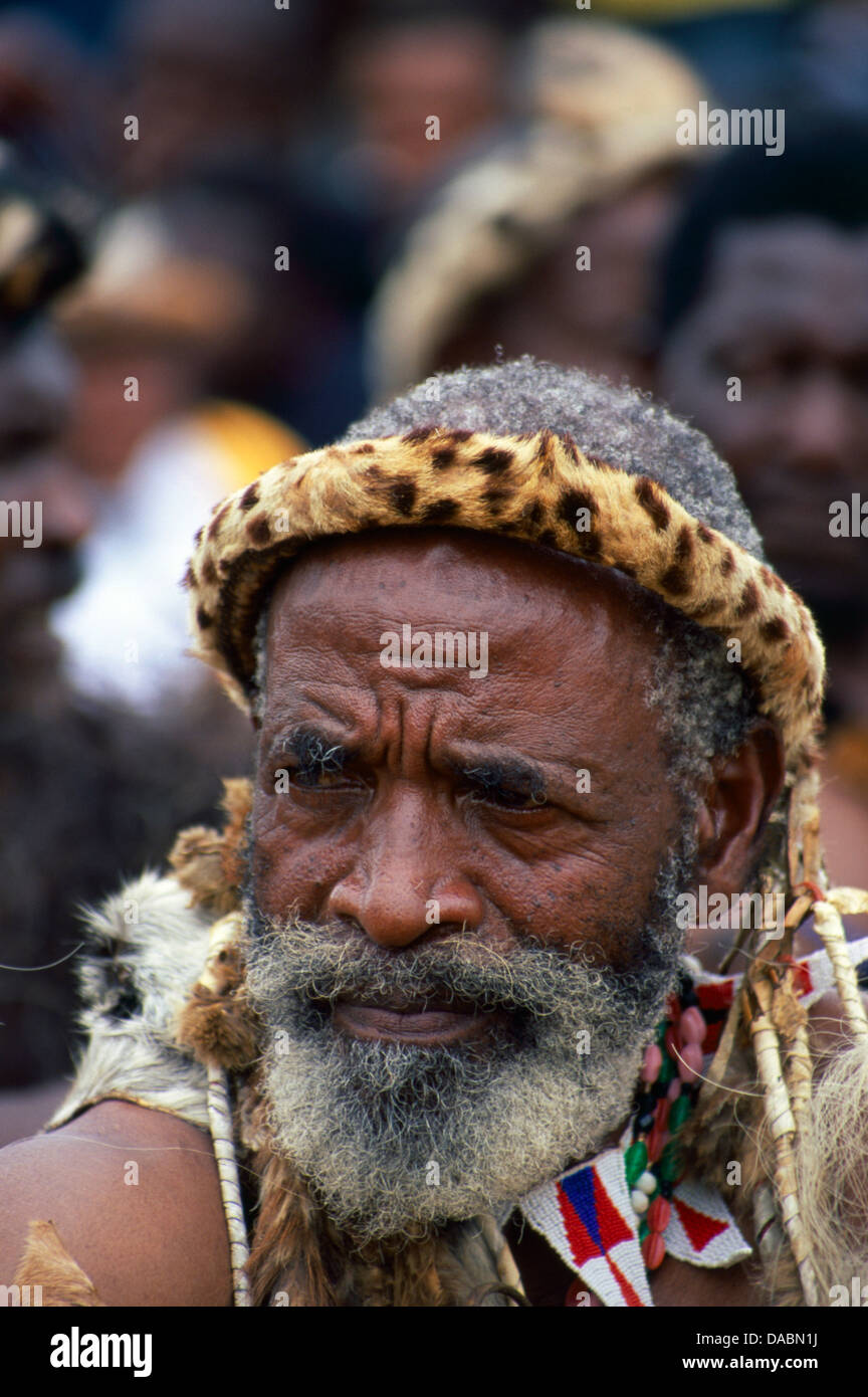 Giornata del patrimonio in Sud Africa coincide celebrazione Zulu Shaka giorno in onore fondazione King Zulu nazione in questo giorno King Zulu Foto Stock