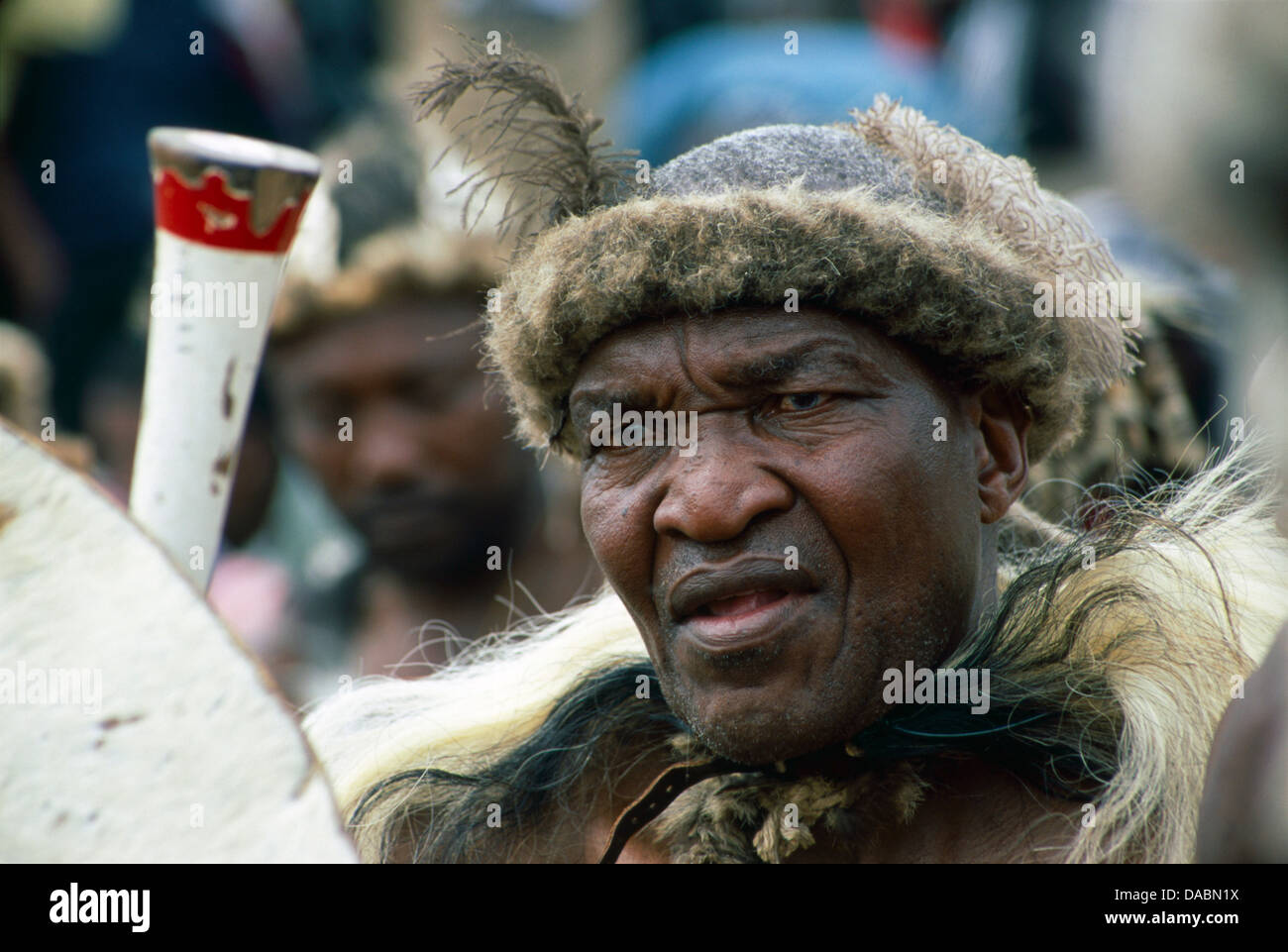 Giornata del patrimonio in Sud Africa coincide celebrazione Zulu Shaka giorno in onore fondazione King Zulu nazione in questo giorno King Zulu Foto Stock