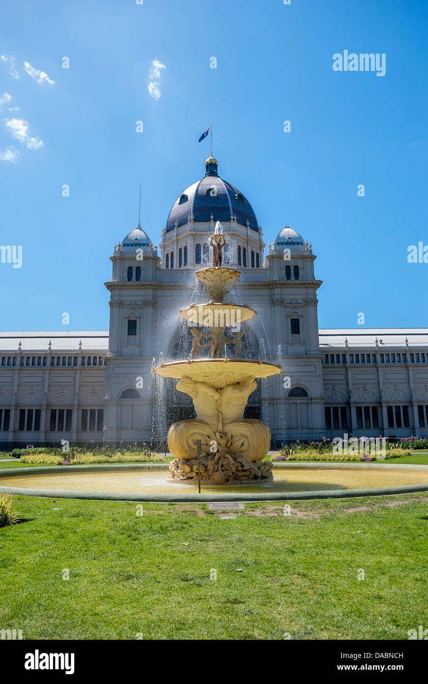 Melbourne la maestosa Royal Exhibition Building. Foto Stock