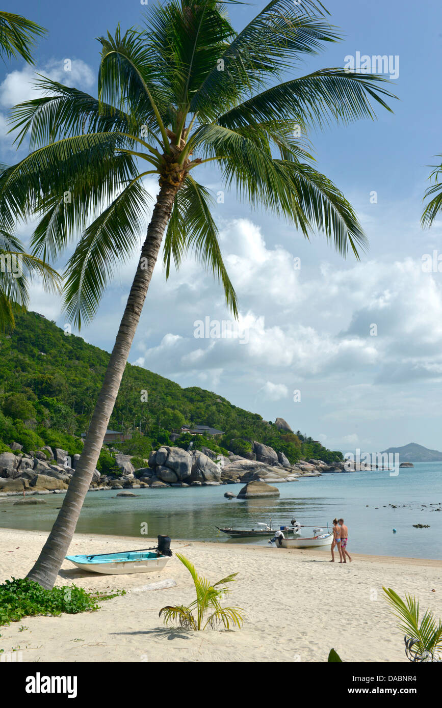 Spiaggia scena, Ko Samui, Thailandia, Sud-est asiatico, in Asia Foto Stock