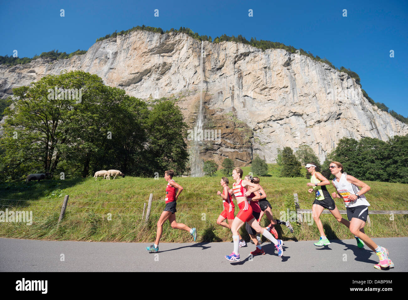 Maratona della Jungfrau, Oberland bernese, Svizzera, Europa Foto Stock