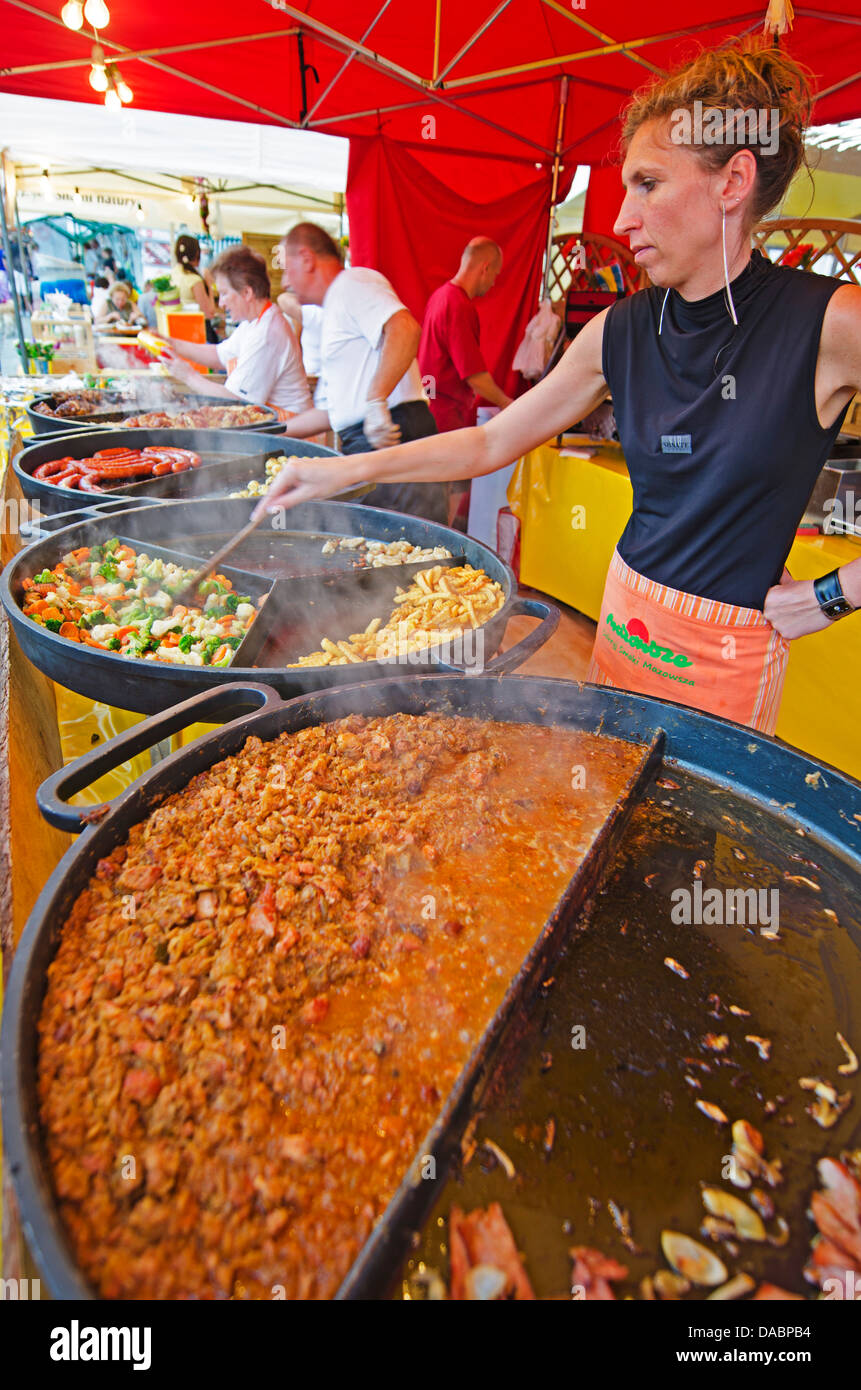 Il mercato vecchio, la storica città vecchia, Poznan, Polonia, Europa Foto Stock