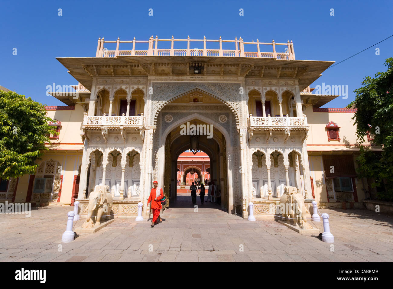 Palazzo di Città complessa, nel cuore della città vecchia, Jaipur, Rajasthan, India, Asia Foto Stock