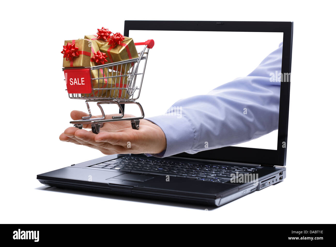 L'E-commerce dono dello shopping Foto Stock