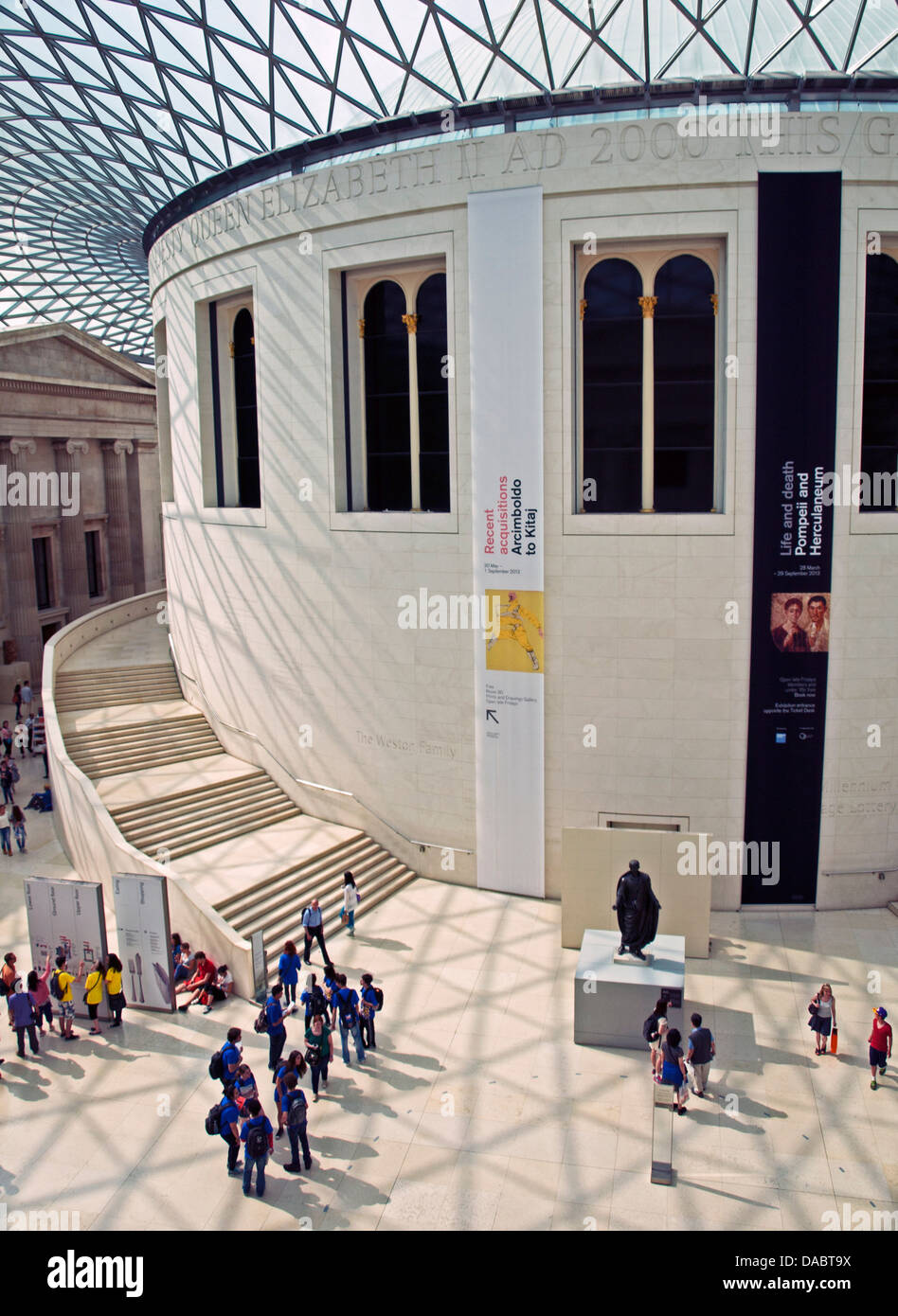 La Great Court del British Museum, Great Russell Street, Londra, Inghilterra, Regno Unito Foto Stock