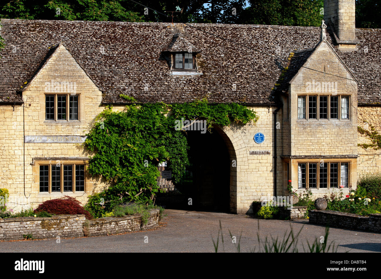 Il Prebendal gatehouse, Thame, Oxfordshire, Regno Unito Foto Stock