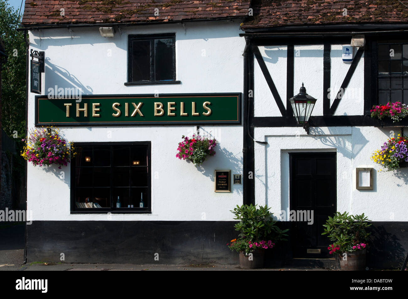 Il Six Bells pub, Thame, Oxfordshire, Regno Unito Foto Stock