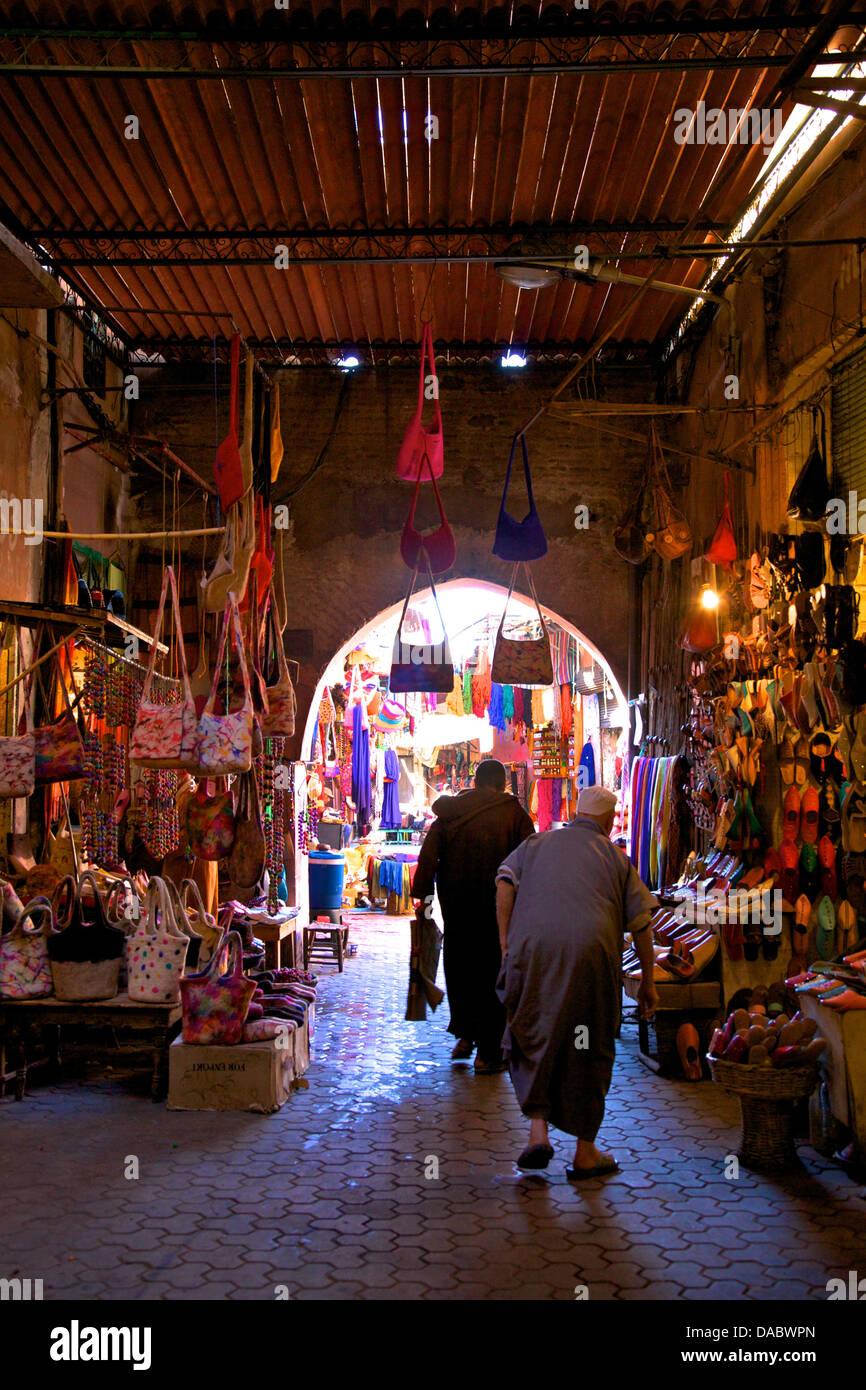 Souk, Marrakech, Marocco, Africa Settentrionale, Africa Foto Stock