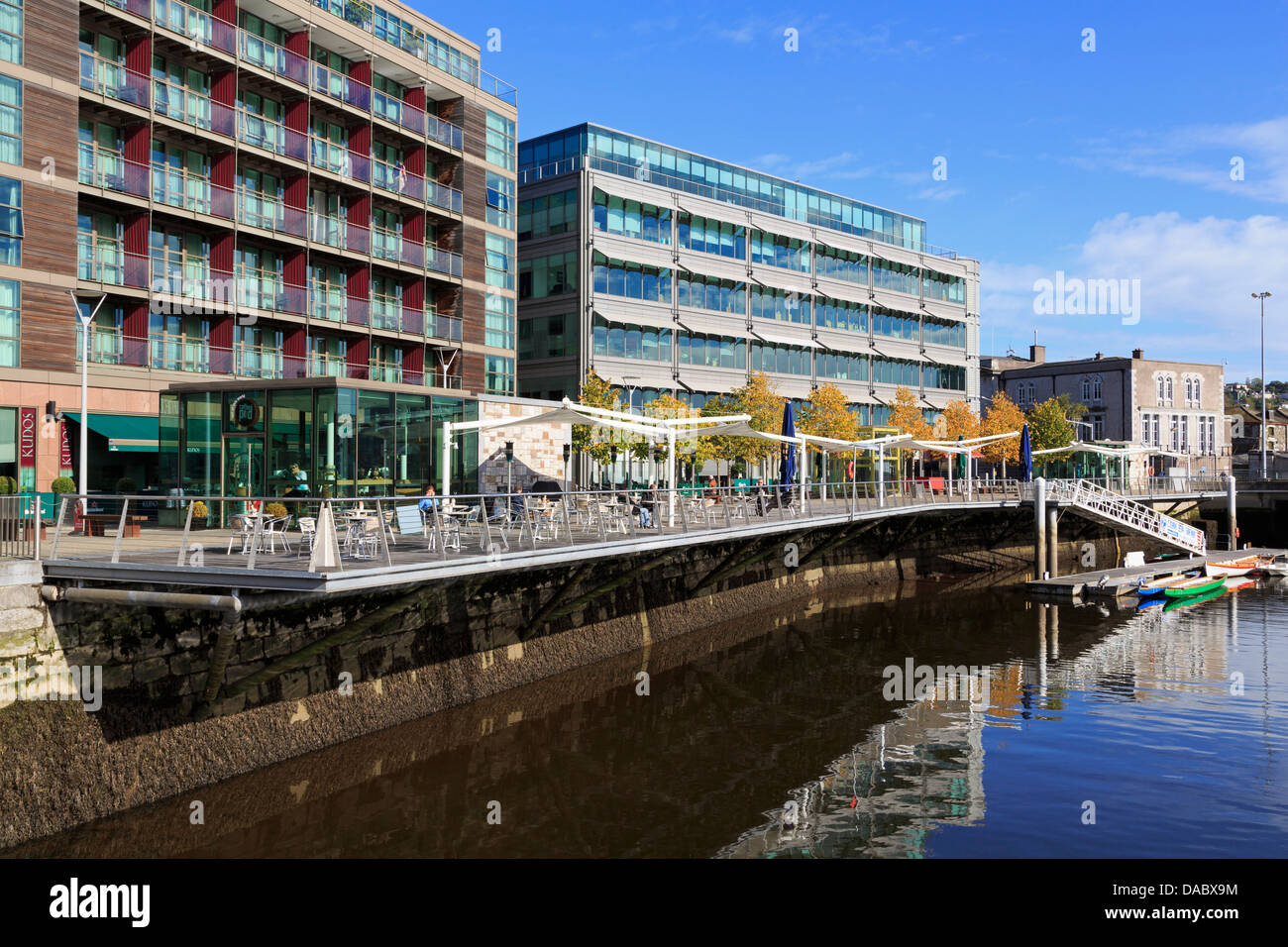 Clarion Hotel su Lapp's Quay, la città di Cork, nella contea di Cork, Munster, Repubblica di Irlanda, Europa Foto Stock