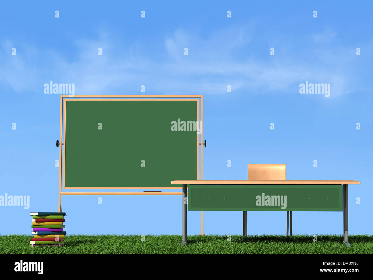 Scuola estiva di concetto - il rendering Foto Stock