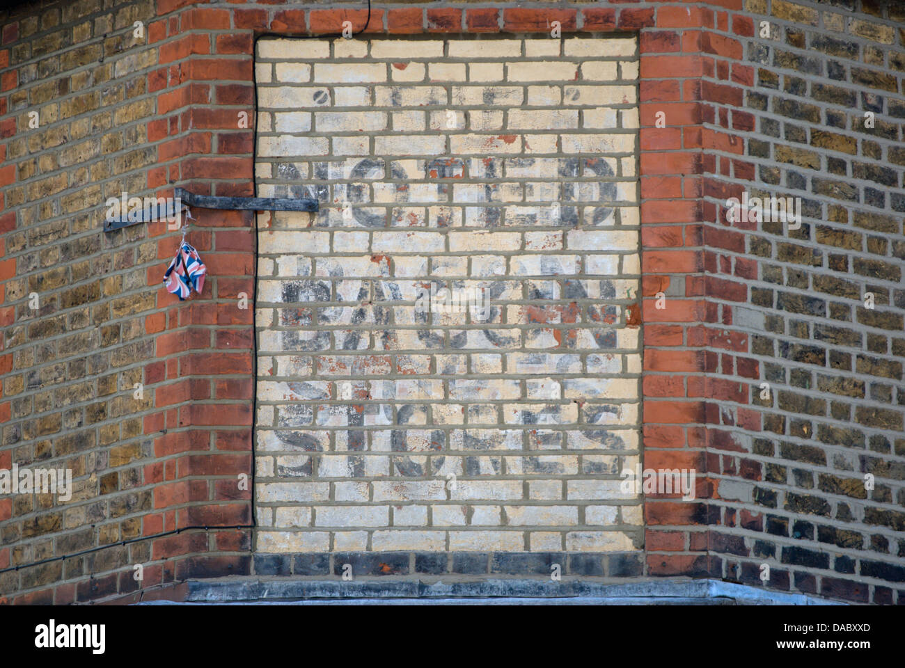 Ghost segno sulla costruzione di lettura noti negozi di pancetta Foto Stock