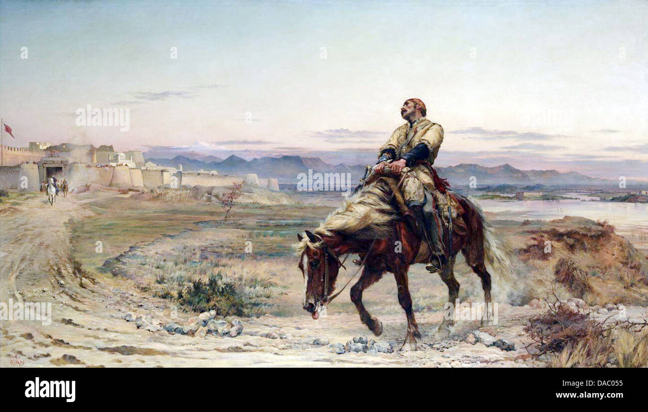 WILLIAM BRYDON (1811-1873) assistente chirurgo durante la Prima Guerra Anglo-Afghan. Vedere la descrizione seguente Foto Stock