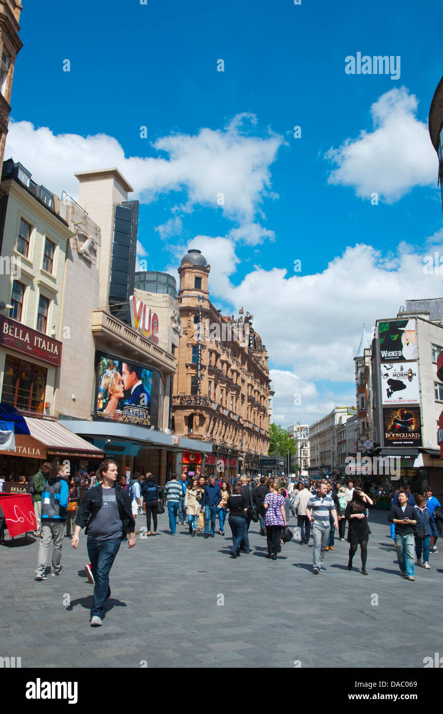 Leicester Square Londra Inghilterra Gran Bretagna UK Europa Foto Stock