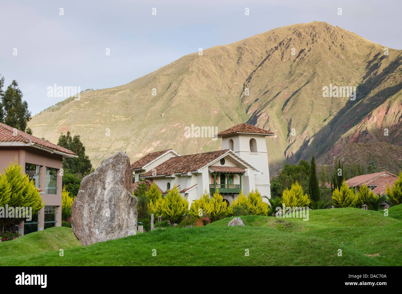 Aranwa Sacred Valley Hotel & Wellness center hotel resort nei pressi di Ollantaytambo, spaventata Valley, Perù. Foto Stock