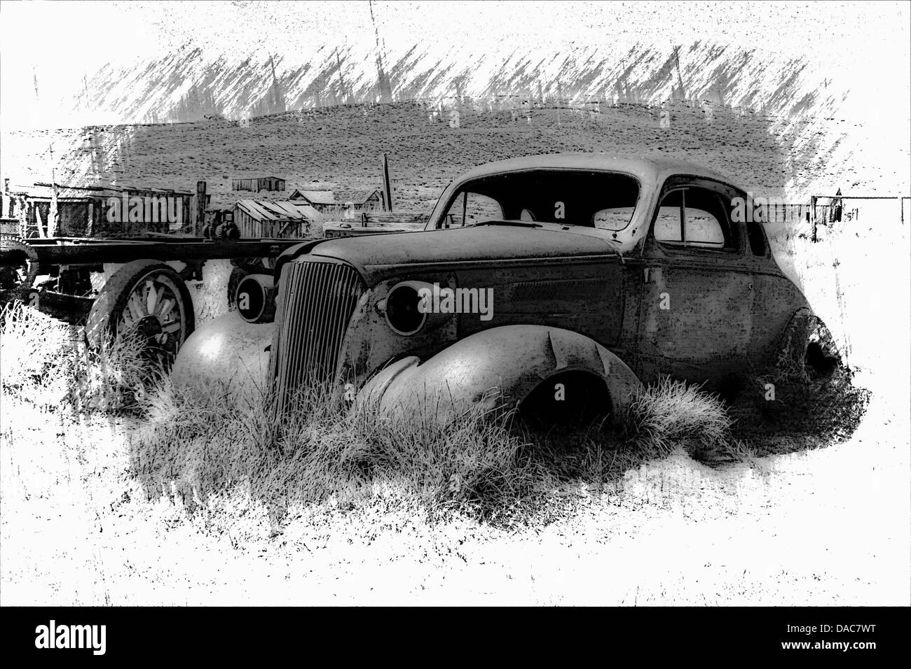 Bodie ghost town california usa eredità vecchia auto Foto Stock