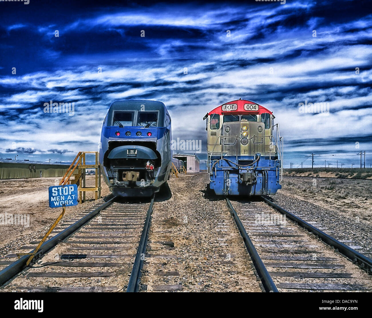 Pueblo colorado stazione treni locomotive della ferrovia Foto Stock
