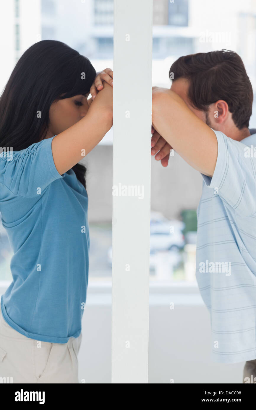 Giovane avendo problemi di relazione Foto Stock