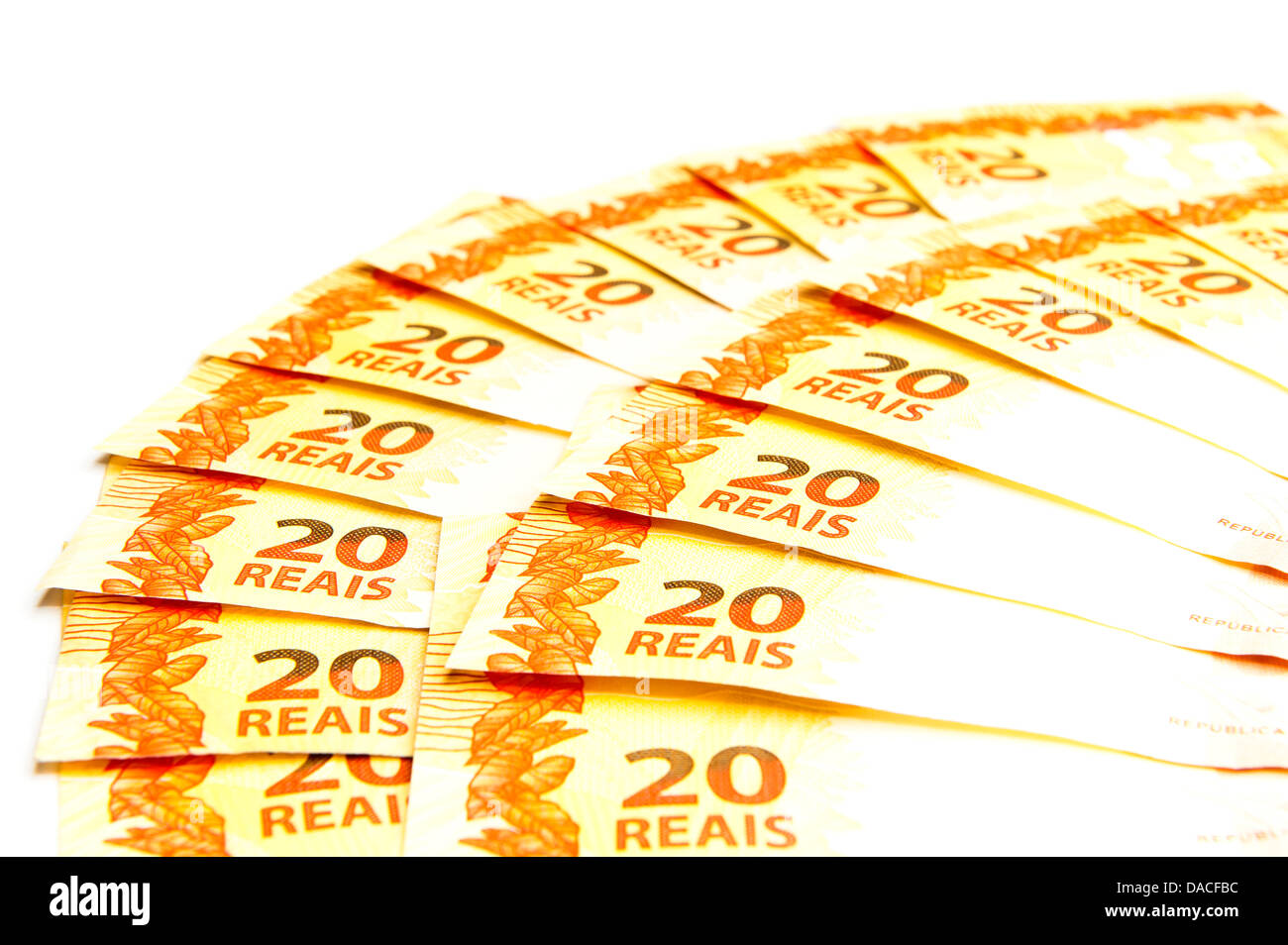 Valuta brasiliana - venti reale . Foto Stock