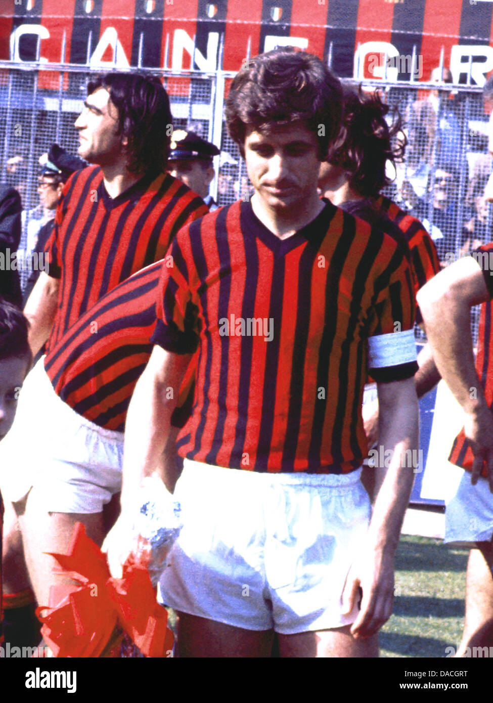 Gianni Rivera (Milano), 1976 / 1977 - Calcio : Italiano 'Serie A' partita in Italia. (Foto di Maurizio Borsari/AFLO) Foto Stock