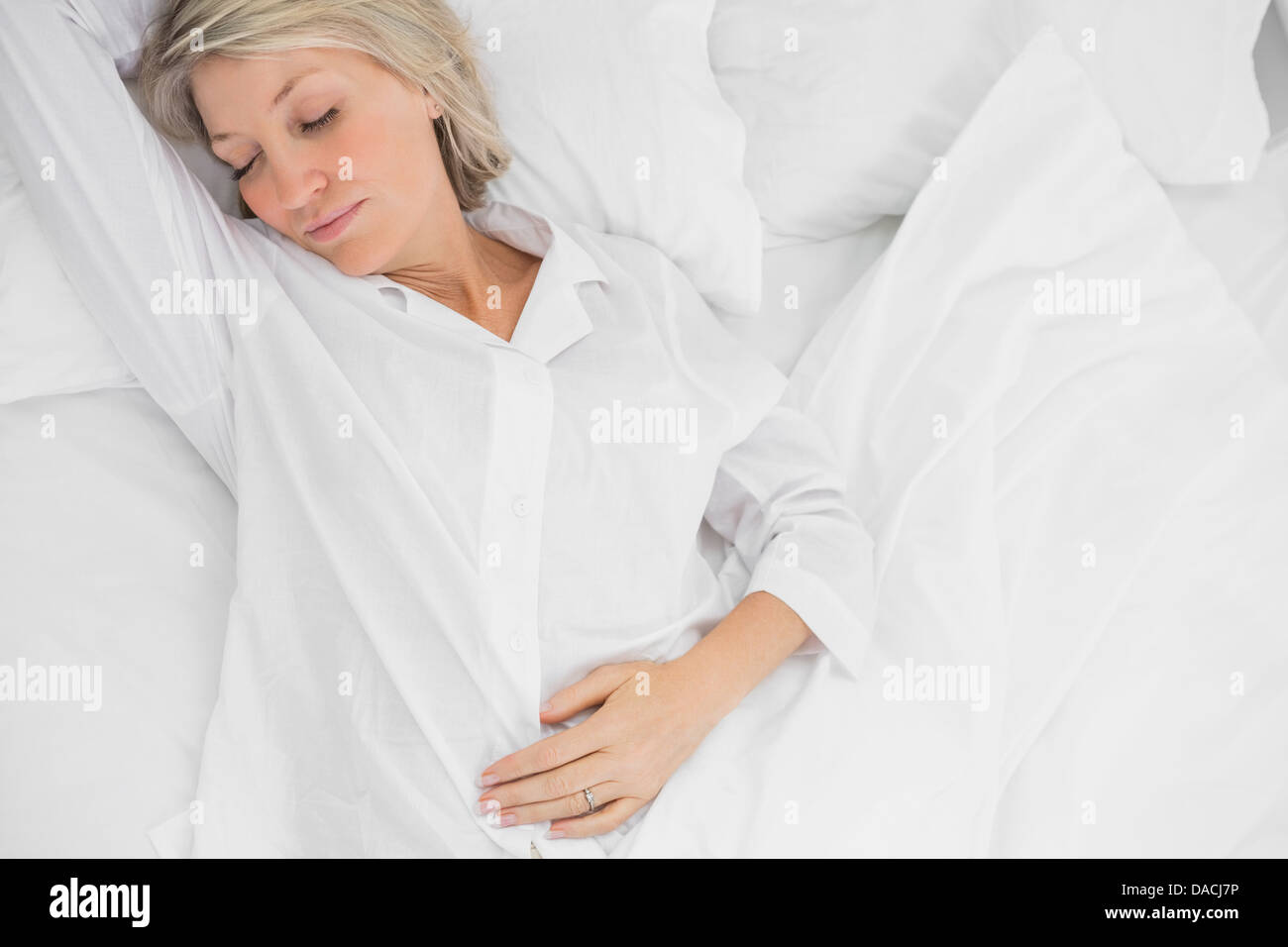 La donna in un sonno profondo Foto Stock