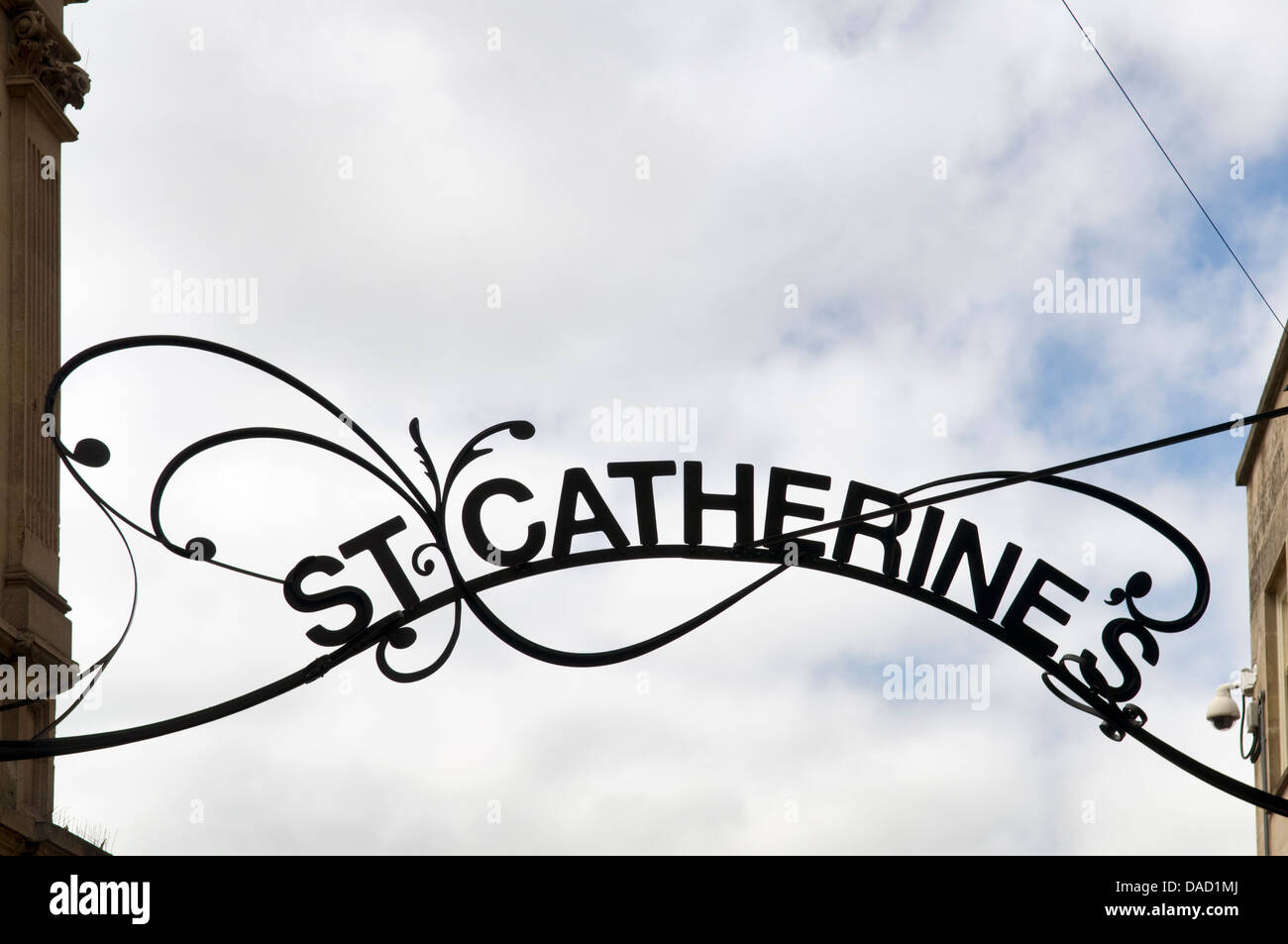 St Catherine Hill segno posto a Frome Somerset, Regno Unito Foto Stock