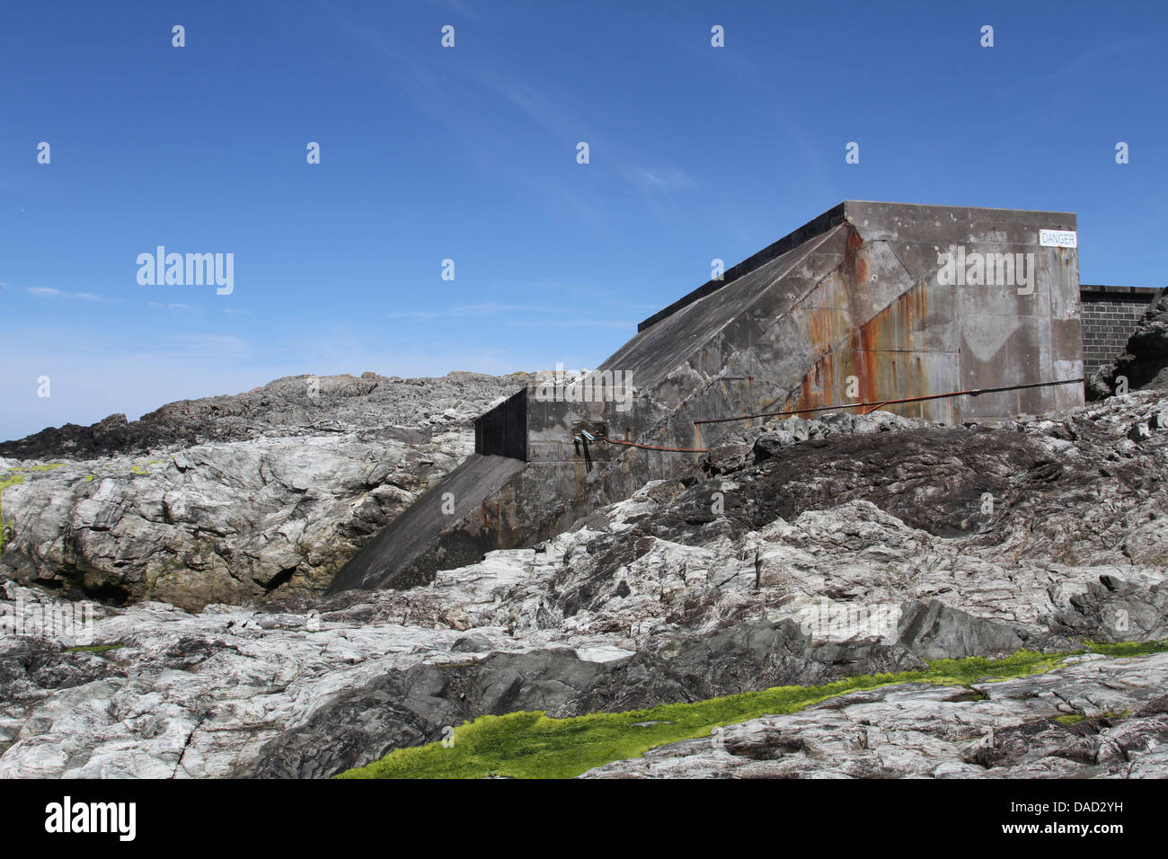 Islay wave Power Station in prossimità portnahaven islay Scozia Luglio 2013 Foto Stock