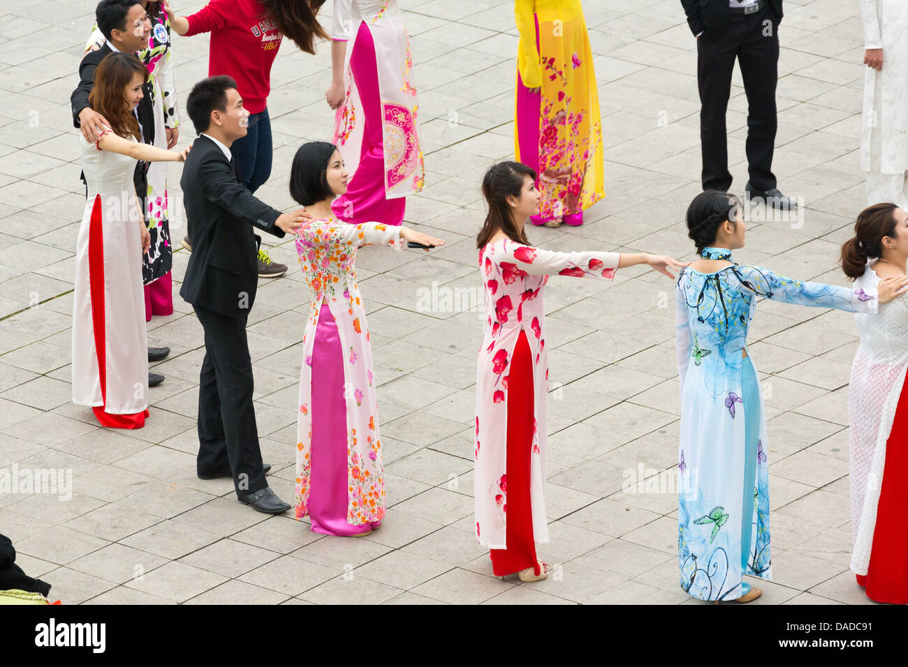 Foto di eventi di scatto sul terreno della cittadella imperiale di Thang ad Hanoi, Vietnam Foto Stock