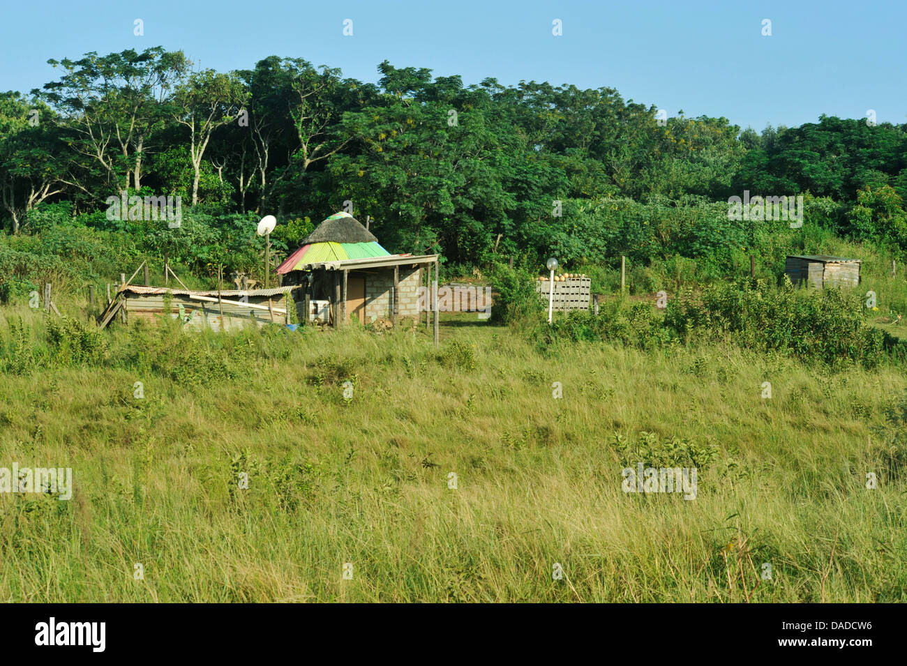 Mandini, KwaZulu-Natal, Sud Africa, edificio shanty stile casa di campagna Foto Stock