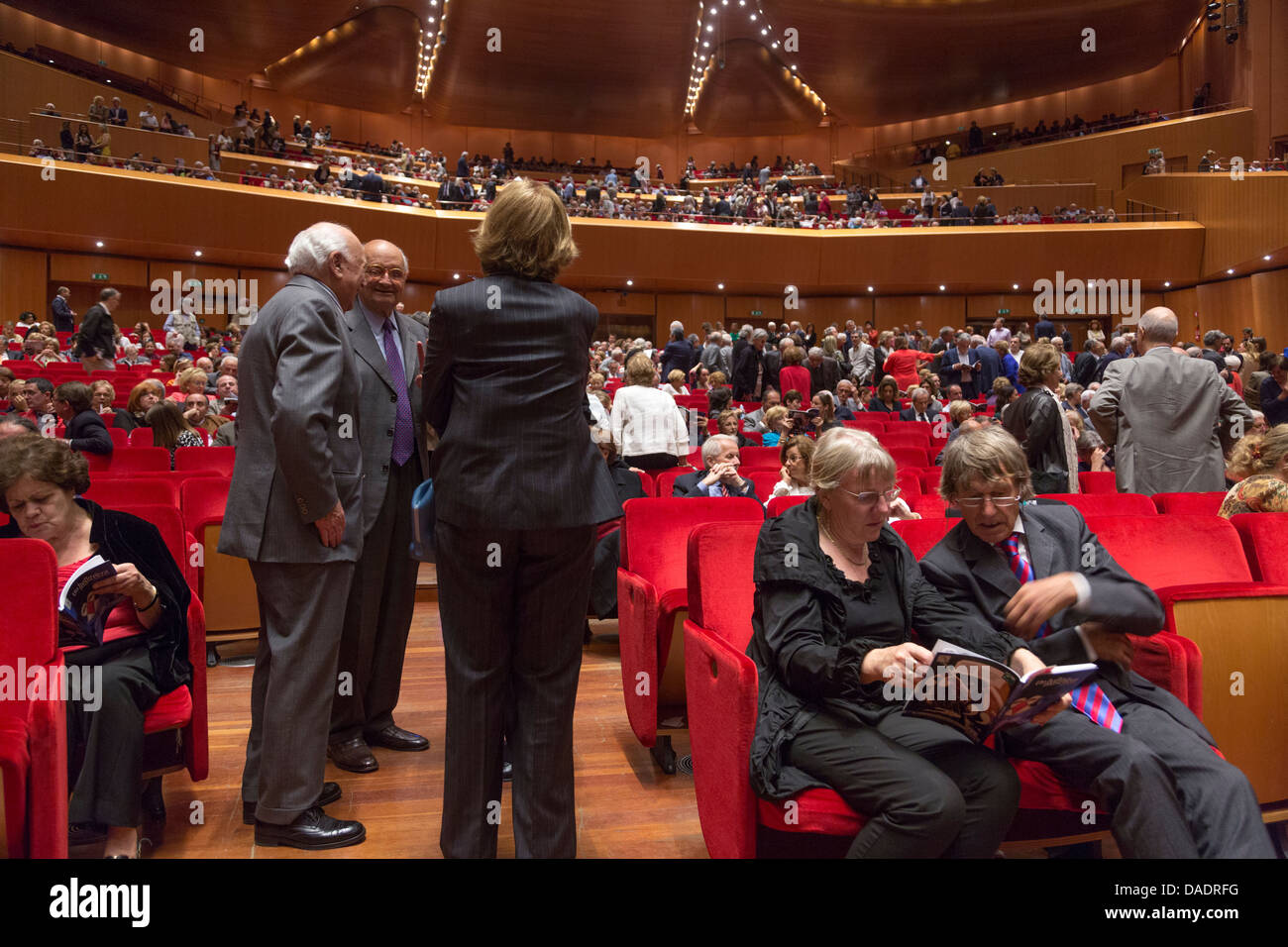 Pubblico per un concerto di musica classica presso l Auditorium Parco della Musica di Roma, Italia Foto Stock
