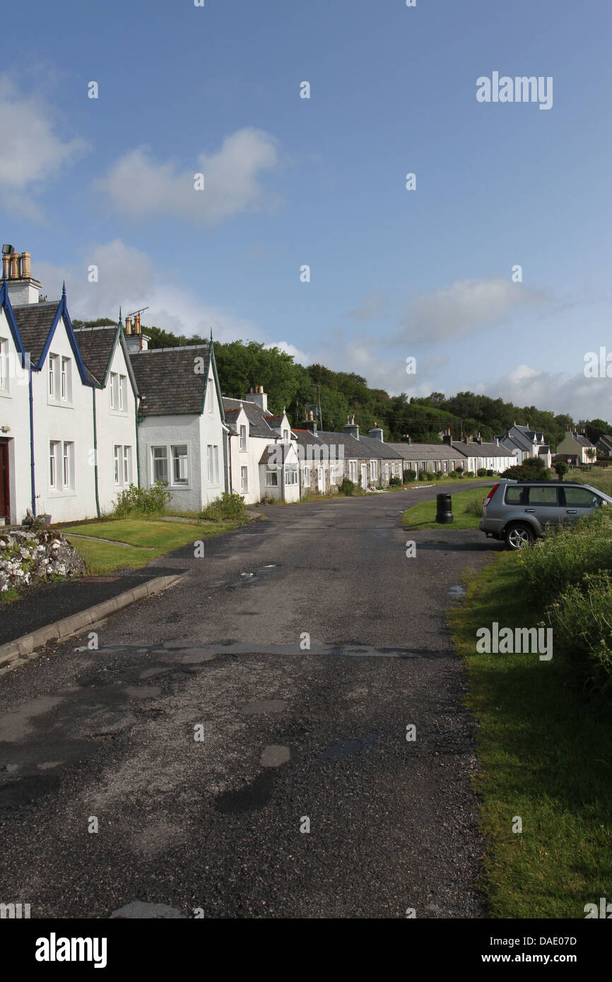 Craighouse street scene isle of Jura Scozia Luglio 2013 Foto Stock