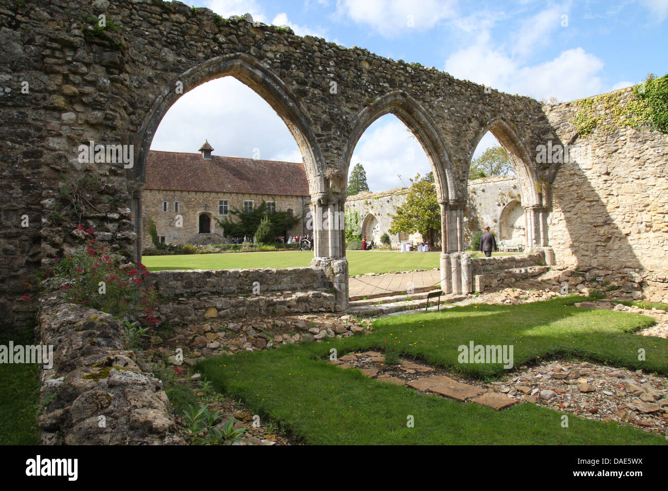 L'abbazia a Beaulieu National Motor Museum Regno Unito Foto Stock