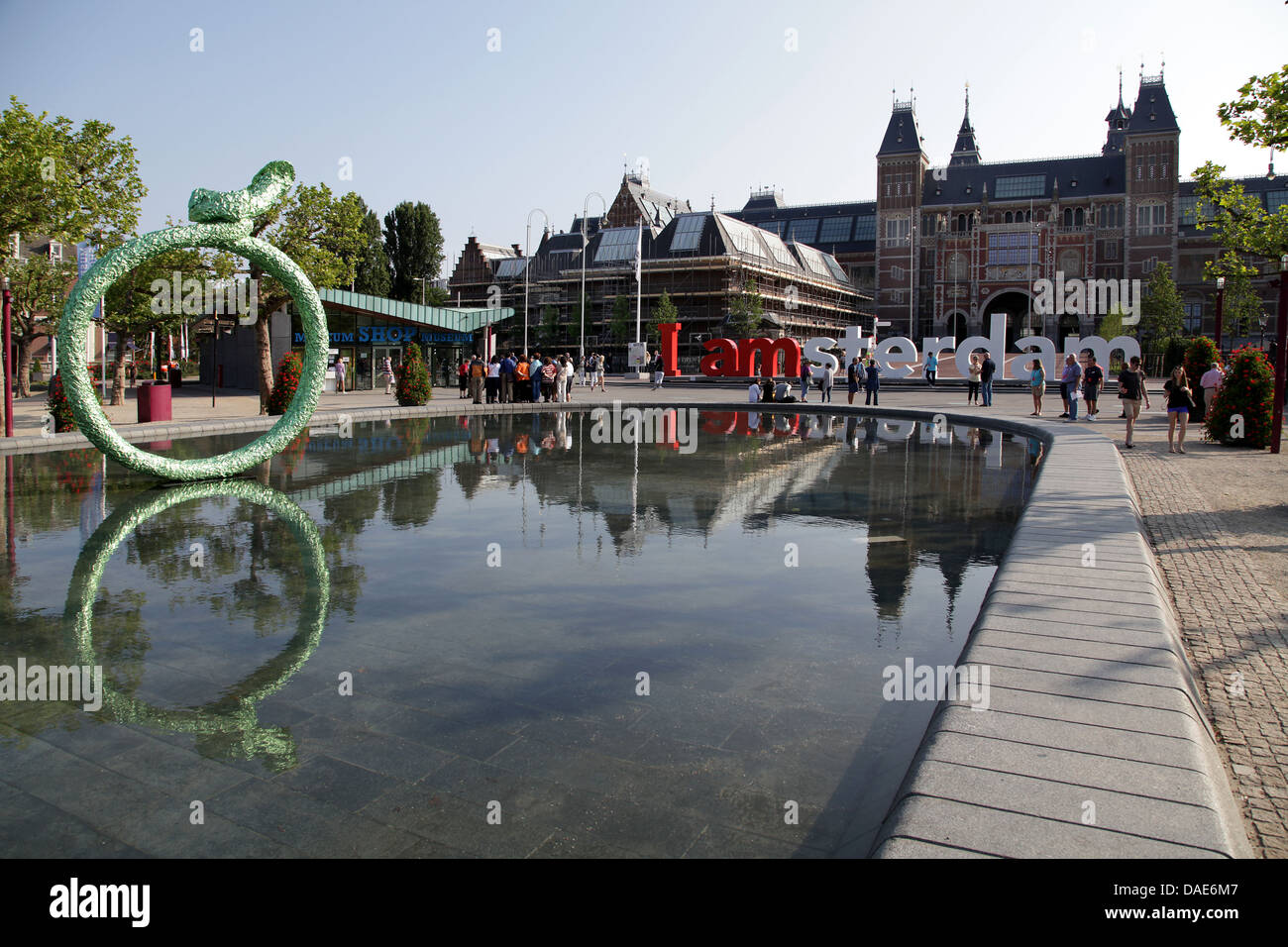 Amsterdam.Il Rijksmuseum.Museumplein.Netherlands. Foto Stock