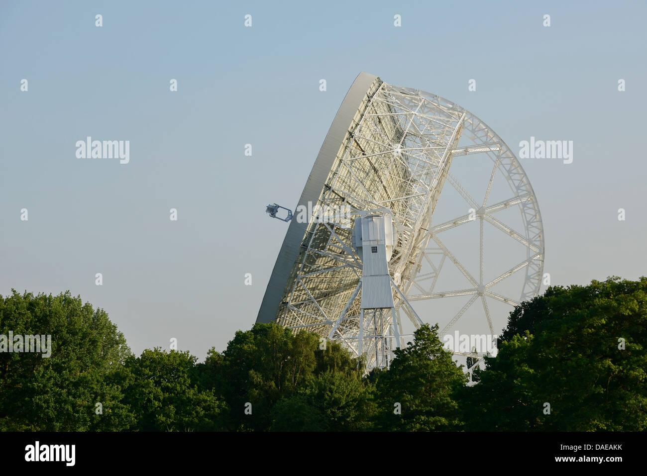 Jodrell Bank radio telescopio nel Cheshire Regno Unito Foto Stock