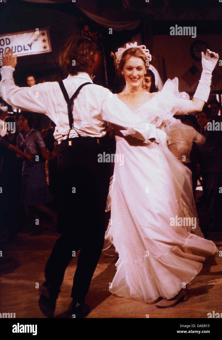 Meryl Streep, On-Set del film, il cacciatore dei cervi, 1978 Foto Stock