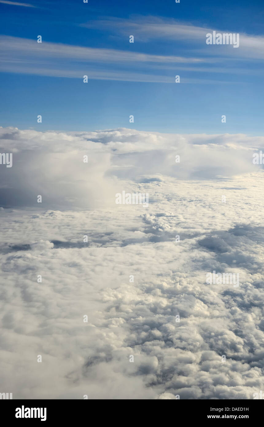 Nuvole sopra l'Europa, Italia Foto Stock